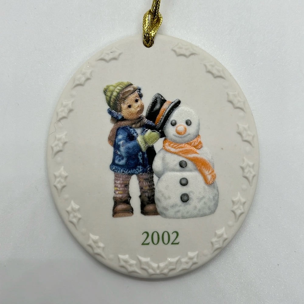 Berta Hummel Flat Porcelain Christmas Ornament